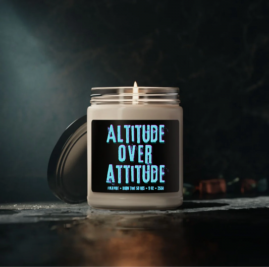 Altitude Over Attitude Candle