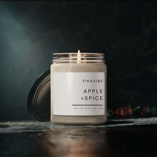Apple + Spice White Label Candle