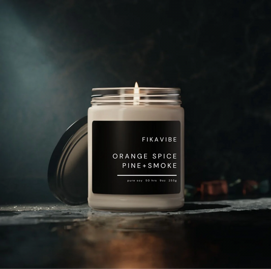 Orange Spice Pine + Smoke Black Label Candle