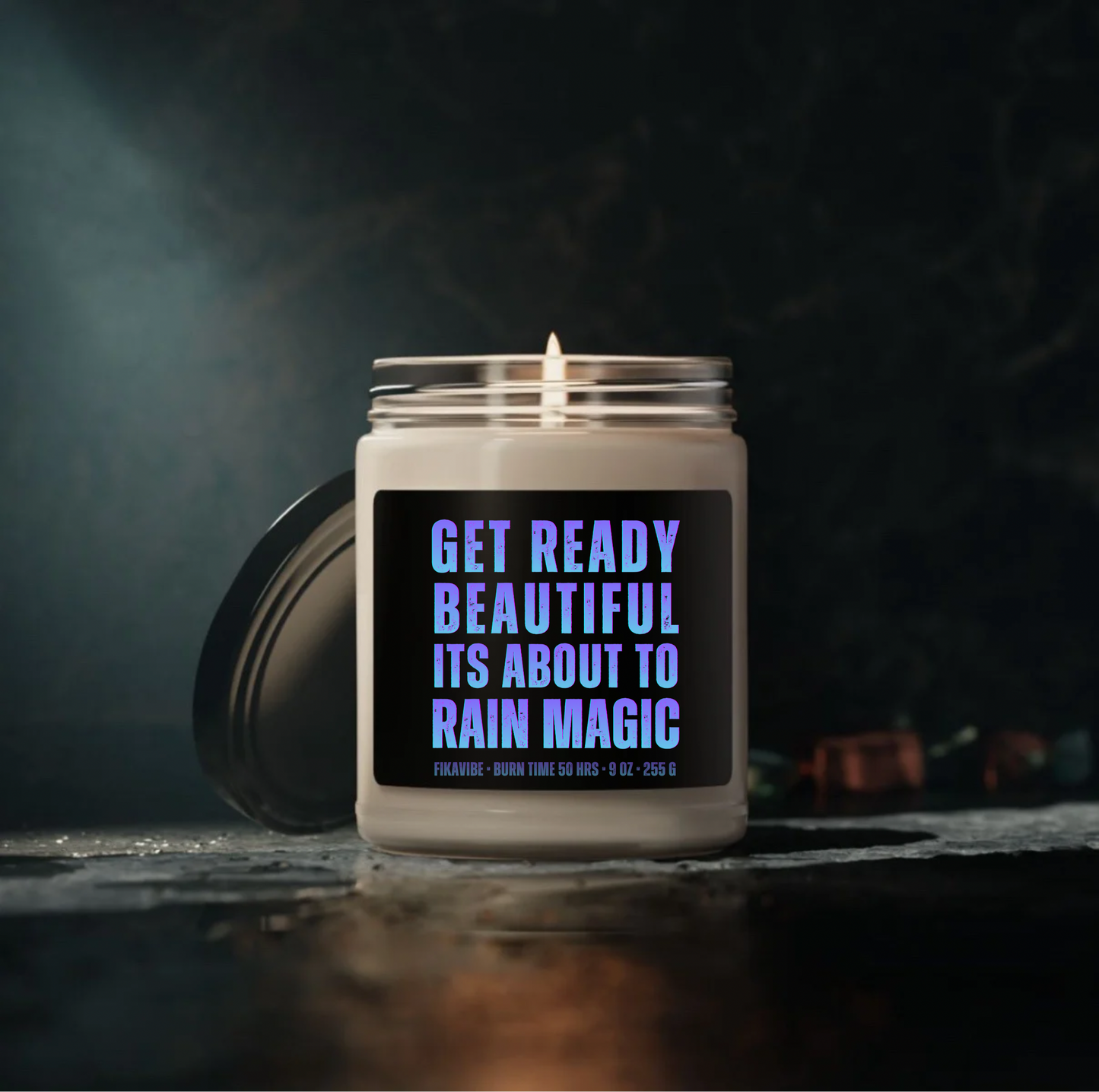 Get Ready Beautiful It’s About To Rain Magic Candle