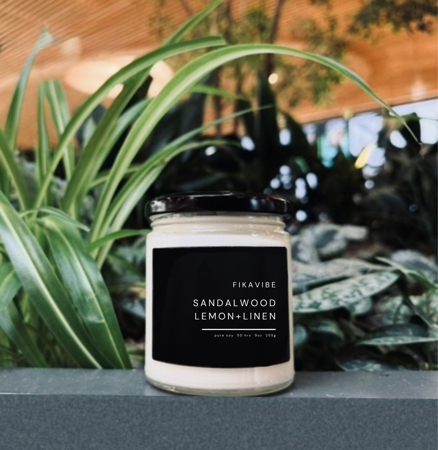 Sandalwood Lemon + Linen Black Label Candle