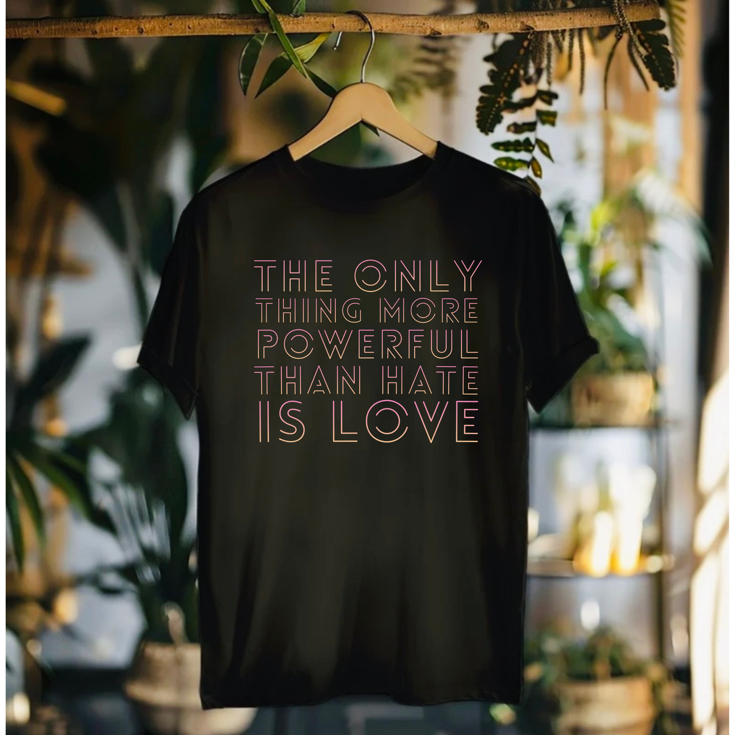 The Only Thing More Powerful Than Hate Is Love T-Shirt