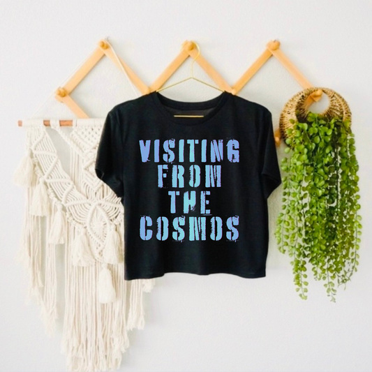 Visiting From The Cosmos Crop Top