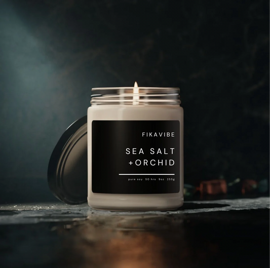 Sea Salt + Orchid Black Label Candle